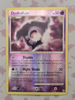 Pokemon TCG Duskull Diamond & Pearl 80/130 LP Non & NM Reverse Holo - Image 1