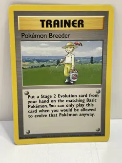 Pokemon WOTC TCG Vintage Pokemon Breeder 076/102 Base Set Regular LP - Image 1
