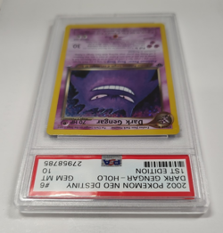 2002 POKEMON NEO DESTINY 1ST EDITION DARK GENGAR #6 HOLO PSA 10 GEM MINT 8785 - Image 5