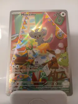 Pokemon 2024 SV Temporal Forces TEF en Minccino #182/162 - Image 1