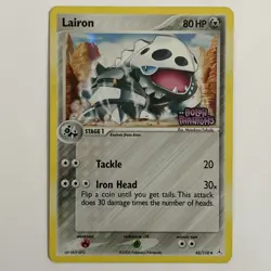 Pokemon TCG Lairon 45/110 EX Holon Phantoms Reverse Holo Stamped LP Single! - Image 1