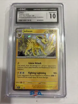 2025 POKEMON SVP EN-SV BLACK STAR PROMO #169 JOLTEON CGC 10 Mint - Image 2
