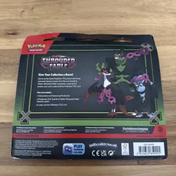 Pokemon SHROUDED FABLE 3pk Blister With Pecharunt Promo NEW - Image 2