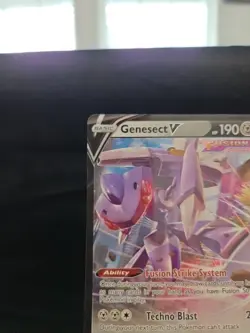 Pokemon TCG Genesect V Fusion Strike 185/264 Holo Ultra Rare NM - Image 2