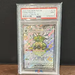 POKEMON FORRETRESS EX 212/091 SV: PALDEAN FATES SHINY ULTRA RARE PSA 9 270HP - Image 1