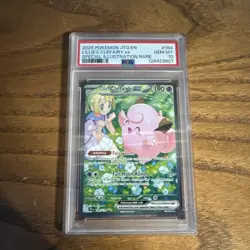 Pokemon Lillie's Clefairy ex 184/159 Journey Together Special Illustration PSA . - Image 1