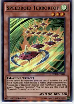 Speedroid Terrortop Yu-Gi-Oh! HSRD-EN001 Super Rare (SR) 1st Edition - Image 1