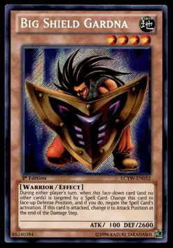 Yu-Gi-Oh TCG Yugi's World #LCYW-EN032 Big Shield Gardna ScR,1st Ed. NM - Image 1