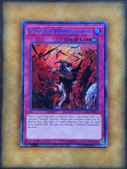 Yugioh Vampire Domination DASA-EN011 Secret Rare 1st Ed LP - Image 1