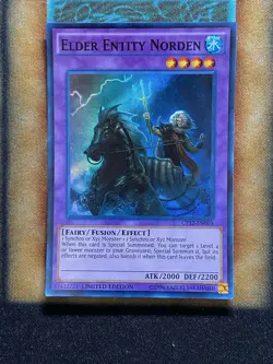 Yugioh Elder Entity Norden CT12-EN003 Super Rare Limited Edition MP - Image 1