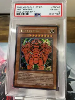 Yu-Gi-Oh! 2004 The Creator RDS-EN005 1st Edition Ultra Rare PSA 10 GEM MINT - Image 1