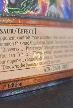 Dinowrestler Pankratops Quarter Century Secret Rare - NM 1st Ed MP24-EN047 Ygo - Image 2