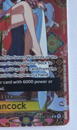 One Piece OPTCG English Boa Hancock SP OP14-112 SR Parallel, NM - Image 2