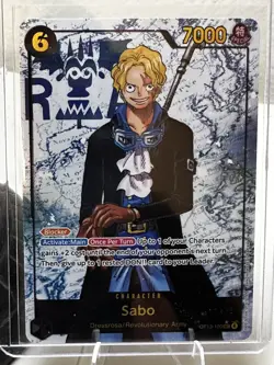 2025 ONE PIECE OP13 120 CARRYING ON HIS WILL SABO SEC ALT ART PARALLEL - Image 1