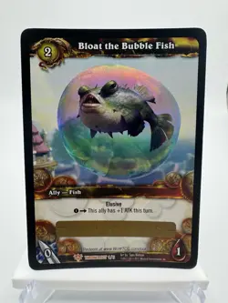 World of Warcraft TCG Bloat the Bubble Fish Unused Loot Card (Pet) - Image 1