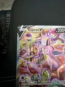 Espeon V Alt Art 180/203 Alternative Art Pokemon Evolving Skies M/NM+ Fresh Pull - Image 2
