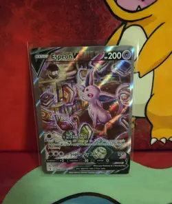 Pokemon TCG Espeon v Alternate Full Art Card 180/203 Evolving Skies 2021 - Image 1