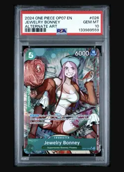 One Piece 2024 Jewelry Bonney OP07-026 500 Years in the Future Alt Art PSA 10 - Image 1