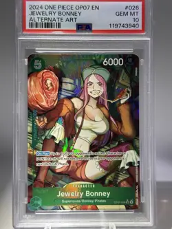 One Piece 500 Years in the Future Jewelry Bonney Alt Art OP07-026 SR PSA 10 - Image 1