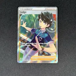 Judge TG25/TG30 Full Art Silver Tempest Trainer Gallery Pokemon TCG Card NM - Image 1