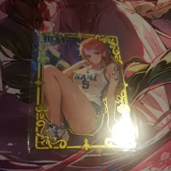 Nami from one piece Metal Card Waifu metal card Premium # 183/200 - Image 3