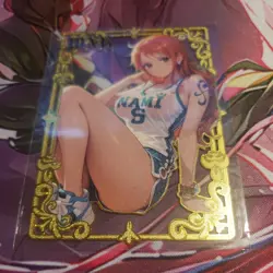 Nami from one piece Metal Card Waifu metal card Premium # 183/200 - Image 4