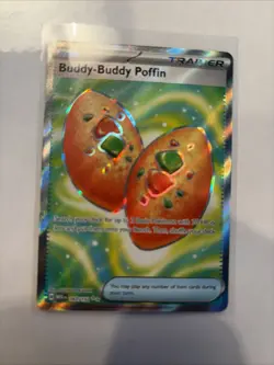 Buddy-Buddy Poffin 167/132 Trainer Mega Evolution Holo Pokemon Card - Image 1