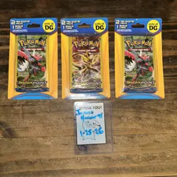 Pokemon Break Point DG Blister Pack 2 Mini Booster Packs & 1 Bonus Card New 🔥 3 - Image 1