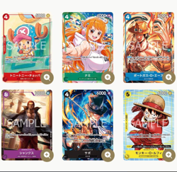 One Piece Mcdonald's 2025 Promo Card Game Complete Set Japanese Luffy Nami NM 85 - Image 1