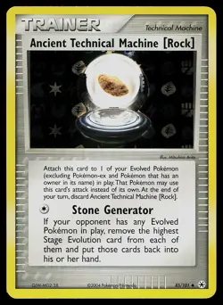 Pokemon Card - Ancient Technical Machine [Rock] Hidden Legends 85/101 Reverse - Image 1