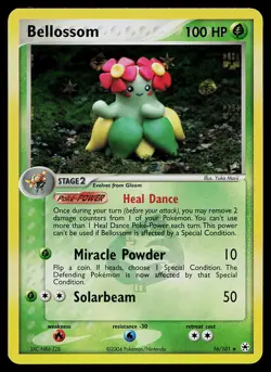 Pokemon Card - Bellossom Hidden Legends 16/101 Rare Reverse Holo - Image 1