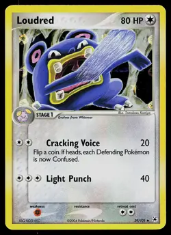 Pokemon Card - Loudred Hidden Legends 39/101 Uncommon Reverse Holo - Image 1