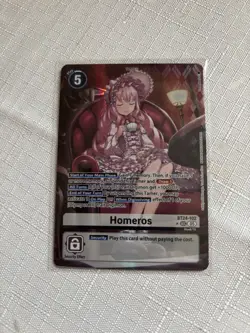 Digimon BT24 Time Stranger Bt24-102 Homeros Secret Rare Alt Art 1 Star Foil Card - Image 1