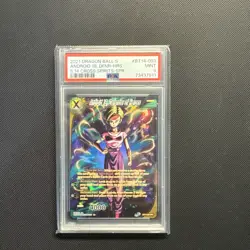 Dragon Ball Android 18 BT-093 Defender Of Heroes SPR. PSA 9 Graded Card. - Image 1