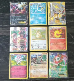 Pokemon Card Lot 9x EX Holo Darkrai, Vaporeon, Raichu BREAK, Kangaskhan, Flareon - Image 1