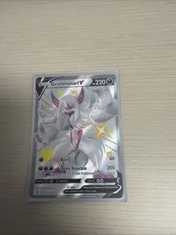 Pokemon TCG Grimmsnarl VMAX Holo Shiny Rare Card Shining Fates SV116/SV122 - Image 1