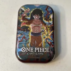 One Piece Card Game Tin Pack Vol. 1 Luffy Sealed New Bandai English - Image 1