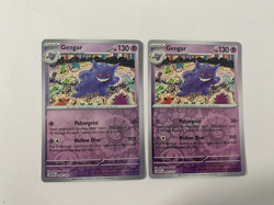 Pokemon TCG Gengar 151 Reverse Holo Rare Scarlet & Violet Card x2 NM+ 94/165 - Image 1