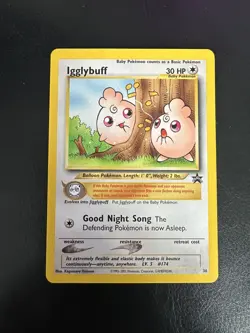 Pokemon Cards Igglybuff 36 Wizards Black Star Promos WOTC Promo NM *4 - Image 1