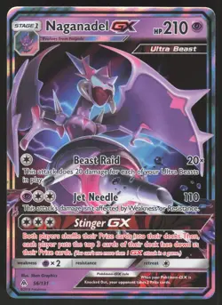Naganadel GX 56/131 - S&M Forbidden Light- Ultra Rare - Pokemon TCG Card NM - Image 1