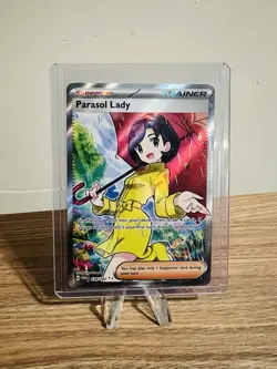 Pokemon TCG Parasol Lady Paradox Rift Holo Ultra Rare Card 238/182 - Image 1