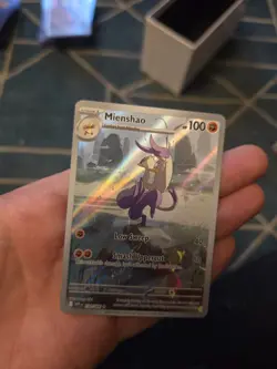 Pokemon TCG Card Mienshao 134/086 White Flare Illustration Rare *English* - NM- - Image 1