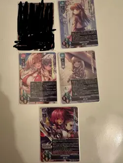 Lycee Overture Nexton 3.0 Lot 4x SR Holo Foil Cards Koihime Amakano - Image 1