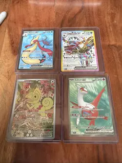 Pokemon Surging Sparks Full Art Lot 4 Cards Latias Milotic Hydreigon ex - Image 1