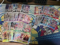 One Piece TCG SR lot, 136 cards plus ST-10 deckbox - Image 1