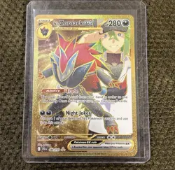 🪶Pokemon TCG Journey Together Mint N's Zoroark EX Gold Hyper Rare Card 189/159 - Image 1