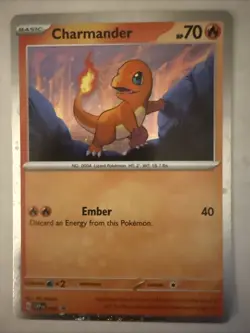 Charmander - 047 (Cosmos Holo) 047 Sv: Scarlet & Violet Promo Cards Holo - Image 1
