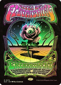 Magic The Gathering MTG RITES OF FLOURISHING FOIL Secret Lair NM - Image 1