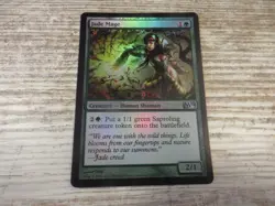 1x FOIL Jade Mage - M12 2012 - NM/EX - English - MTG Saproling Deck - Image 1