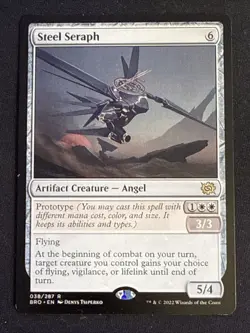 1x Steel Seraph (038) The Brothers' War LP MTG Magic the Gathering x1 MKE - Image 1